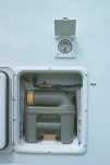 cassette access with external shower point above